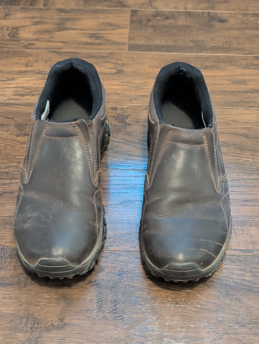 Merrell Men's Brown Slip-On Leather Work Loafers